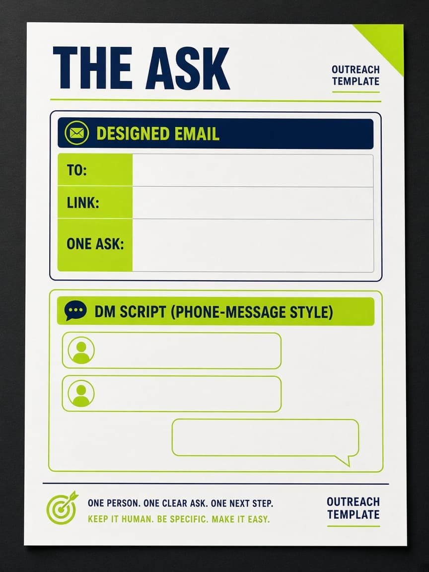 Printed outreach template